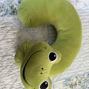 Kids Green Frog Travel Neck Pillow